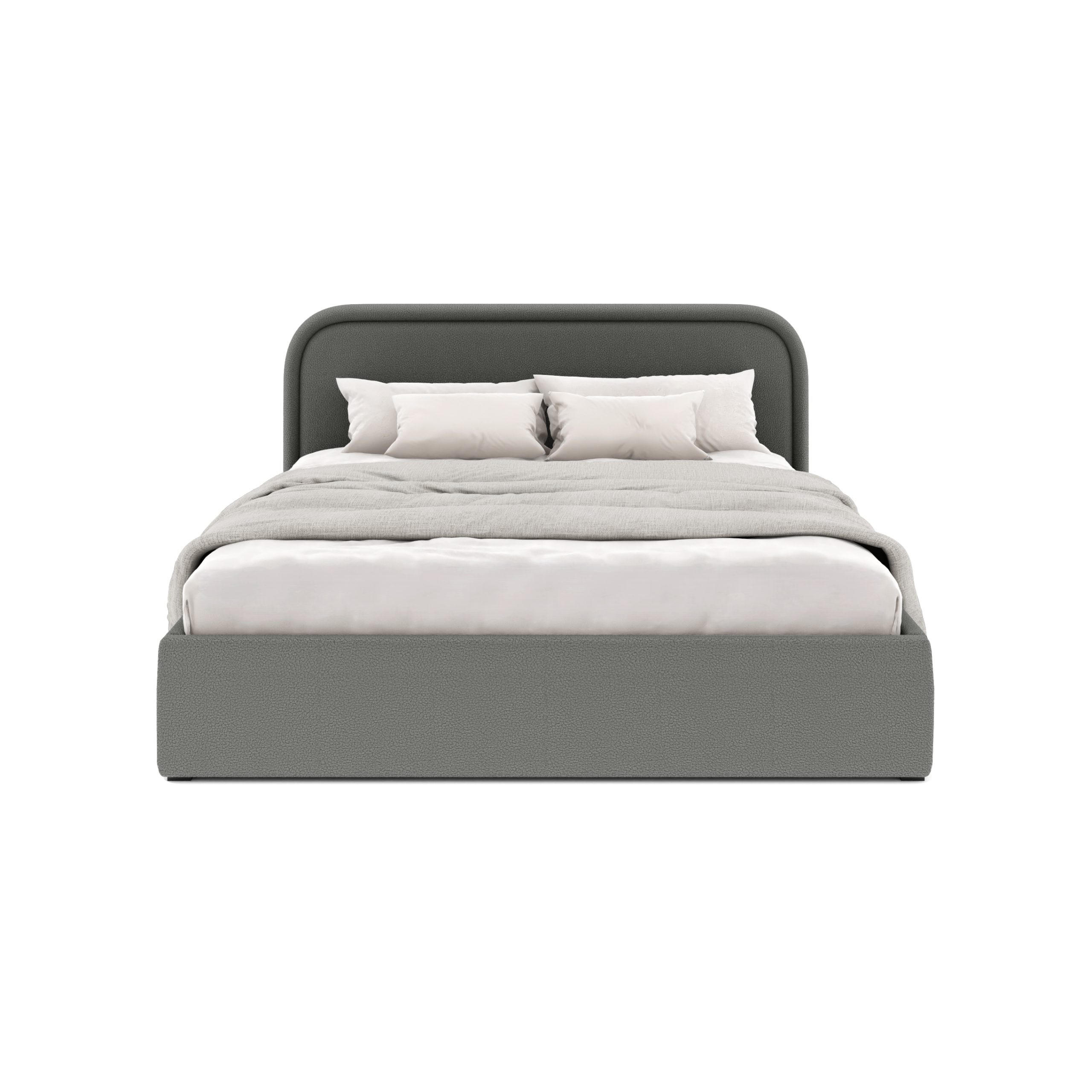 POLSTERBETT Juko 200x200 cm, Graphit - Graphitfarben, Textil (200/200cm) - Fedve