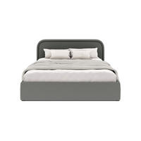 POLSTERBETT Juko 180x200 cm, Graphit - Graphitfarben, Textil (180/200cm) - Fedve