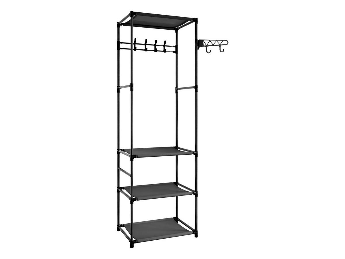 REGAL Danepo - Schwarz, Kunststoff/Textil (50/170/36cm) - MIRJAN24
