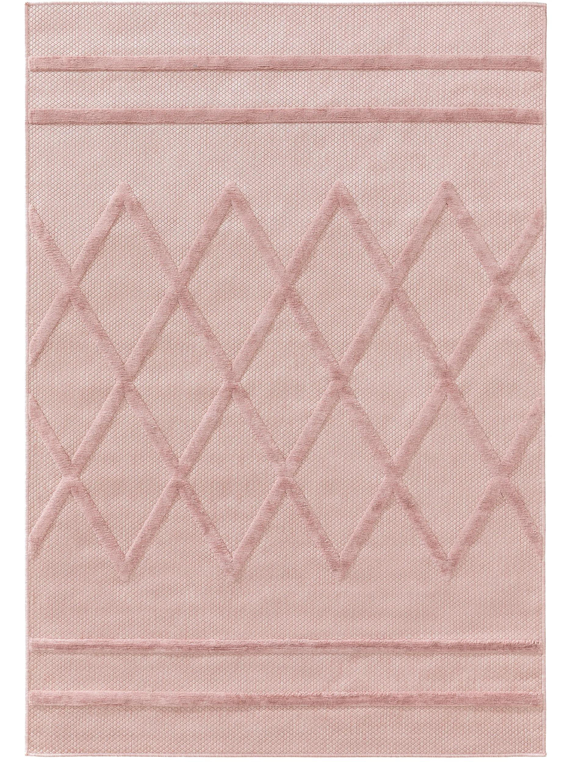 OUTDOORTEPPICH Bonte Rosa 240x340 cm - Rosa, Textil (240/340cm) - benuta Nest