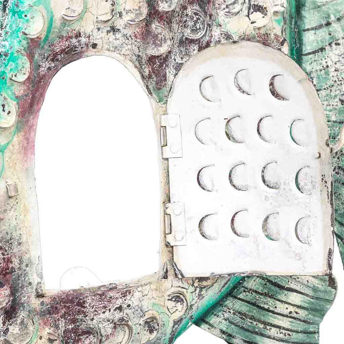 DEKORATIONSSTÜCK aus Metall, grau, 120x9x100cm - Blau, Metall (120/100/9cm) - Wanderlust