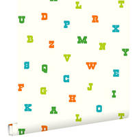 TAPETE Alphabet 53 cm x 10.05 m - Grün, Papier (53/0.1cm) - ESTAhome