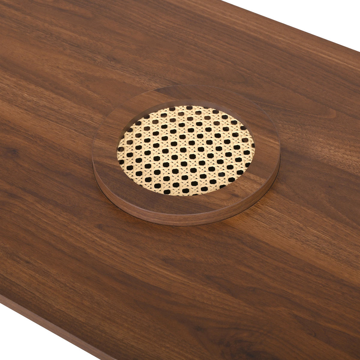 COUCHTISCH Retro Nussbaum 105cm vertikal modern - Walnussfarben, Holzwerkstoff (105/50/46.5cm) - FLIEKS