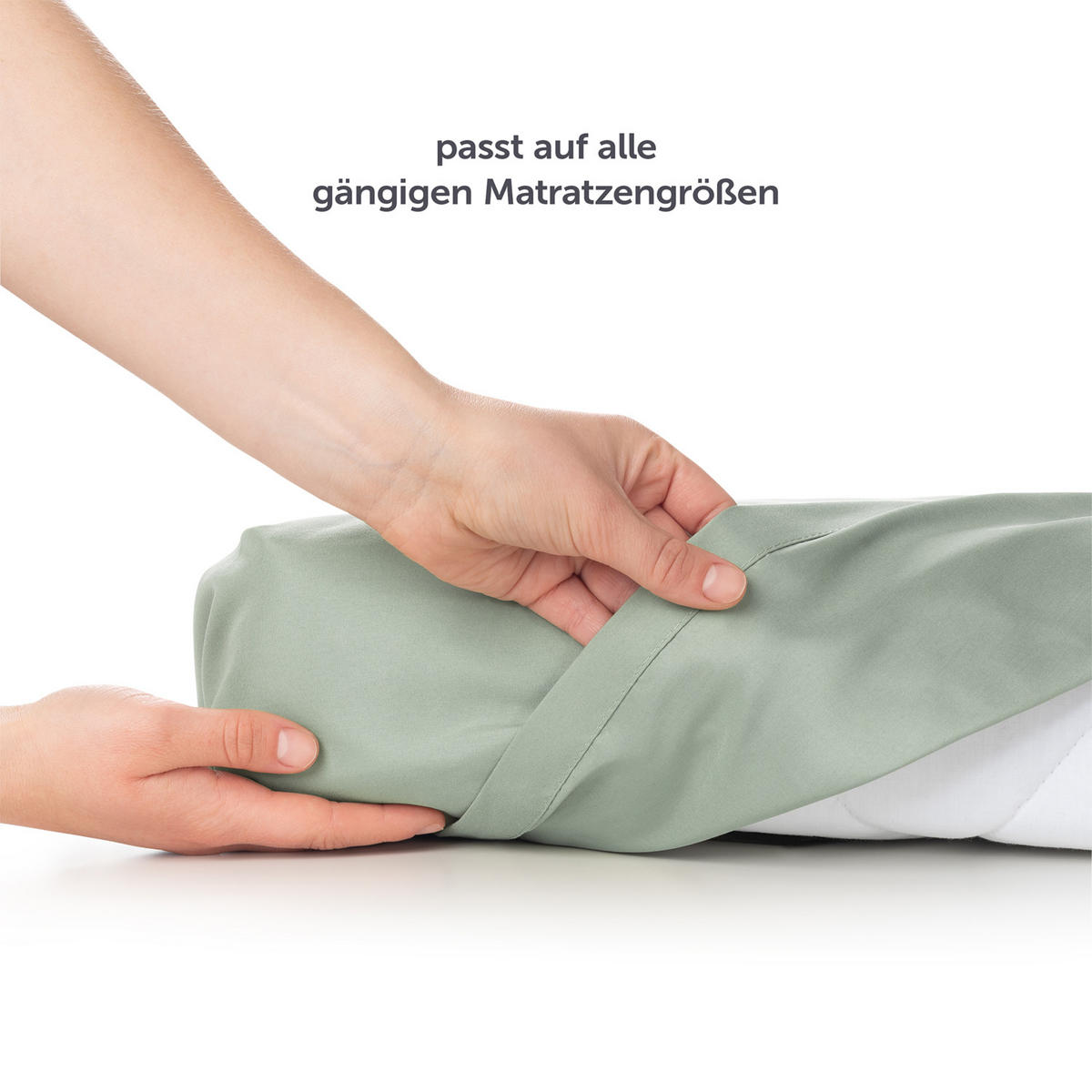 BETTTUCH ohne Gummi 160/275 cm, in Grün - Grün, Textil (275/160cm) - Blumtal