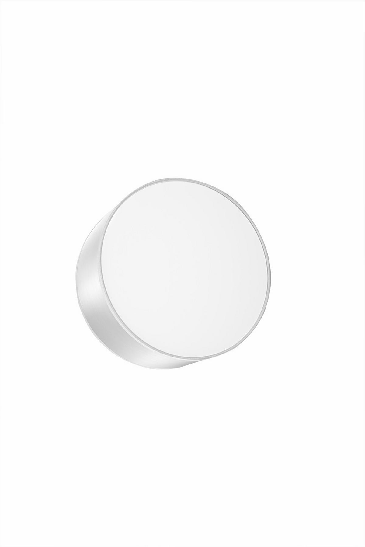 WANDLEUCHTE Spot rund Weiß Stahl PVC - Weiß, Metall (25/12/25cm) - Sollux Lighting