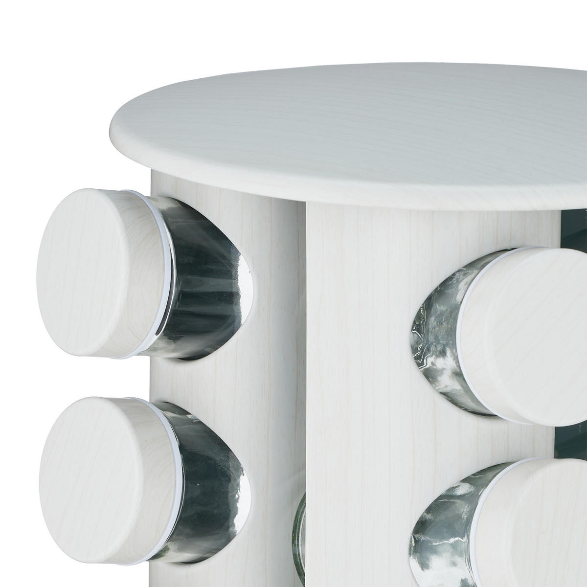 GEWÜRZKARUSSELL - Multicolor, Glas/Kunststoff (19/33.5/19cm) - Relaxdays