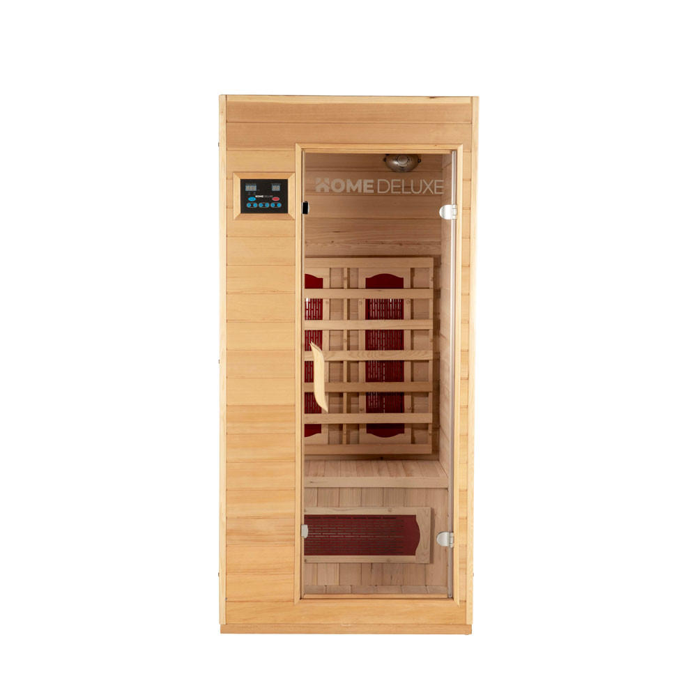 INFRAROTKABINE REDSUN S - Braun, Holz (90/190/90cm) - Home Deluxe
