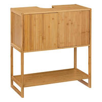 WASCHBECKENUNTERSCHRANK Bambus - Braun, Naturmaterialien (33.5/80.2/69.8cm)