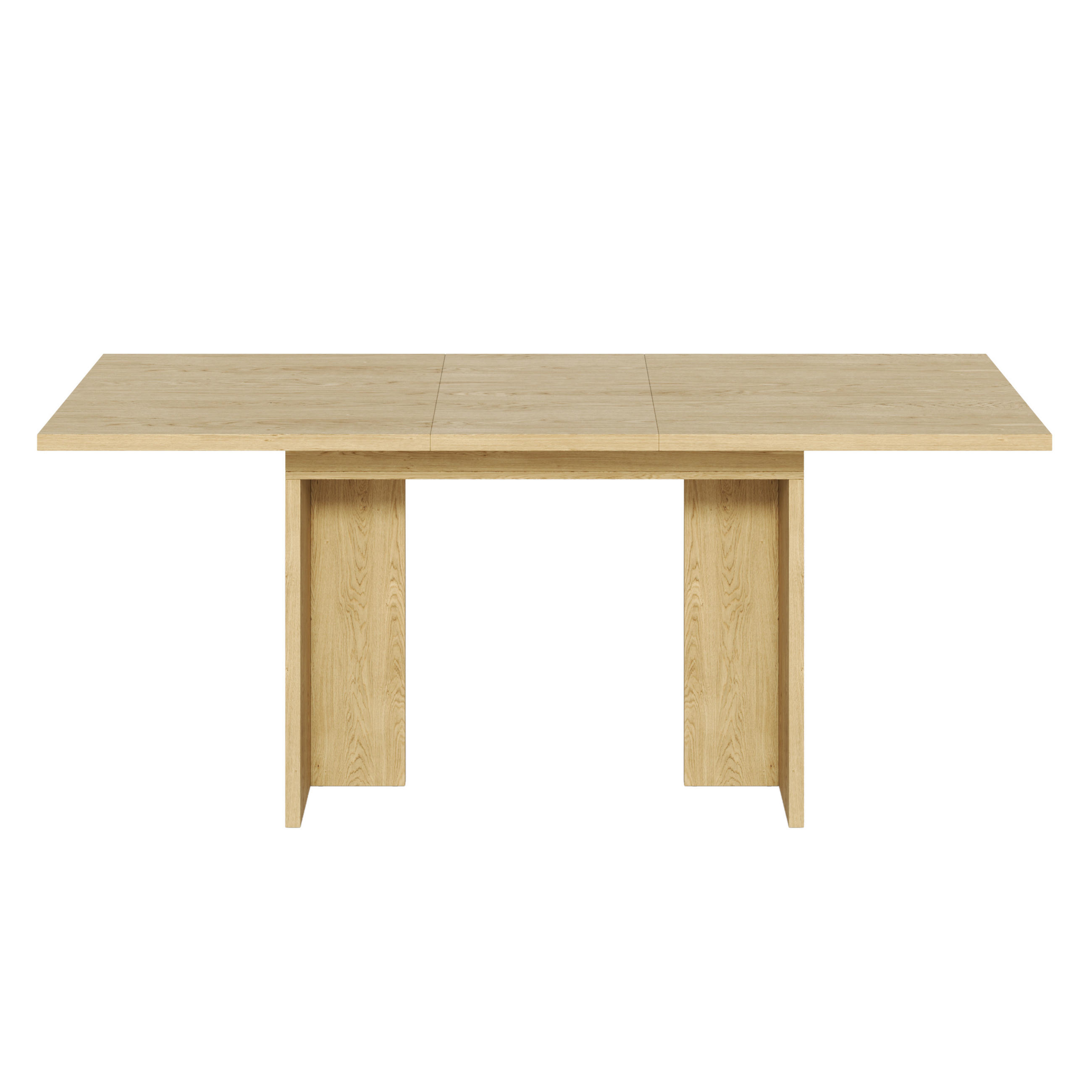 ESSTISCH in Eiche ausziehbarer Küchentisch mit verdickter Tischplatte, für Esszimmer Küche Wohnzimmer, B140-180/T80/H75cm - Eichefarben, Holzwerkstoff/Metall (80/180/75cm) - STILVORA