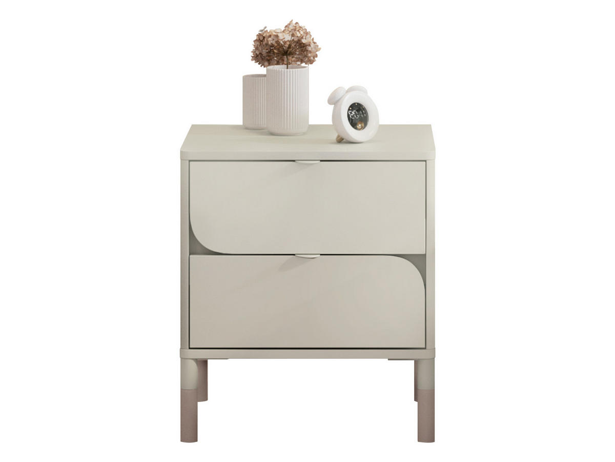 KINDER-NACHTTISCH Harmony HR07 - Kaschmir/Trüffeleichefarben, Holzwerkstoff/Kunststoff (46/52/40cm) - MIRJAN24