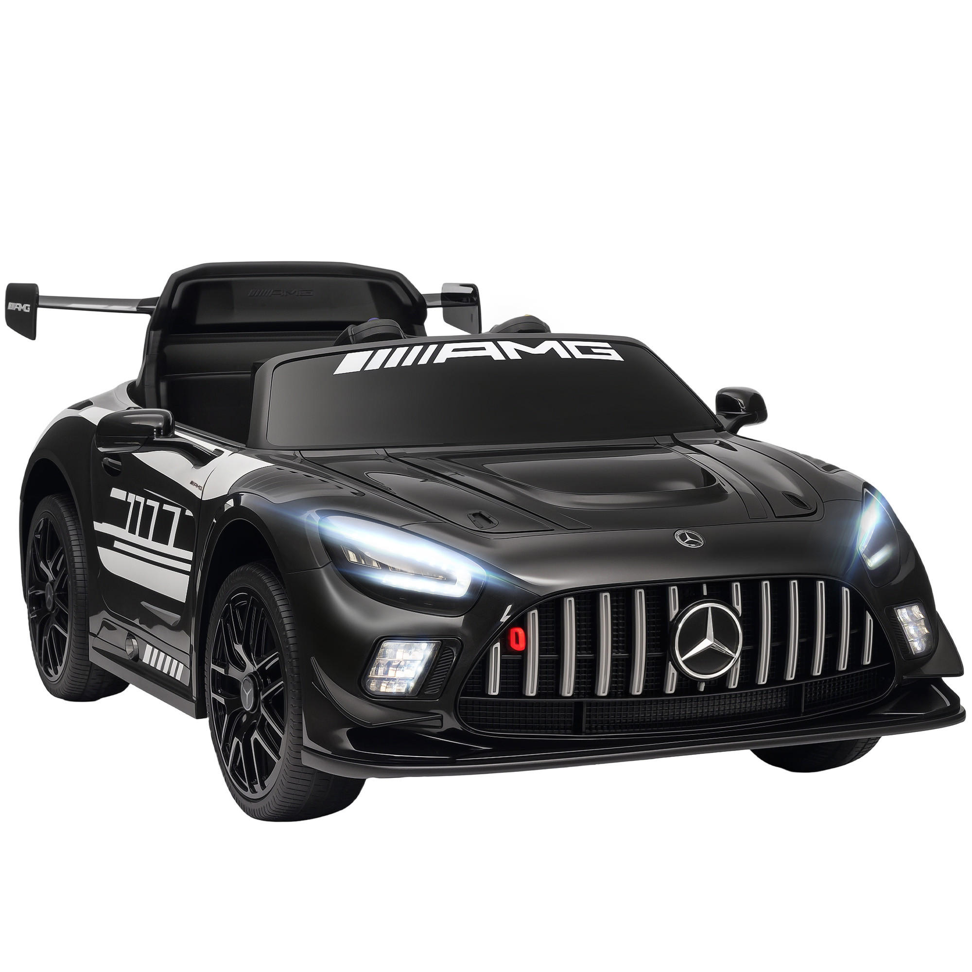 MERCEDES-ELEKTROAUTO DE-06240 AMG lizenziert mit Fernbedienung und Musik Schwarz - Schwarz, Kunststoff/Metall (115/66/44cm) - ComfortXL