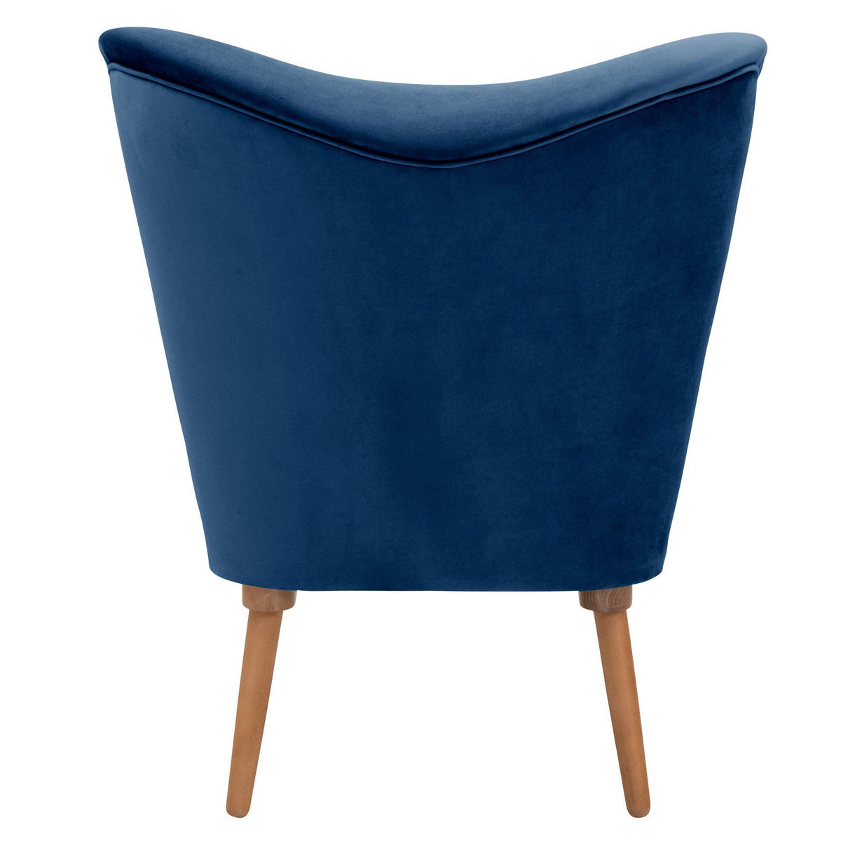 COCKTAILSESSEL Kayra Samtvelours dunkelblau - Dunkelblau, Kunststoff (72/90/74cm) - 58aufmkessel