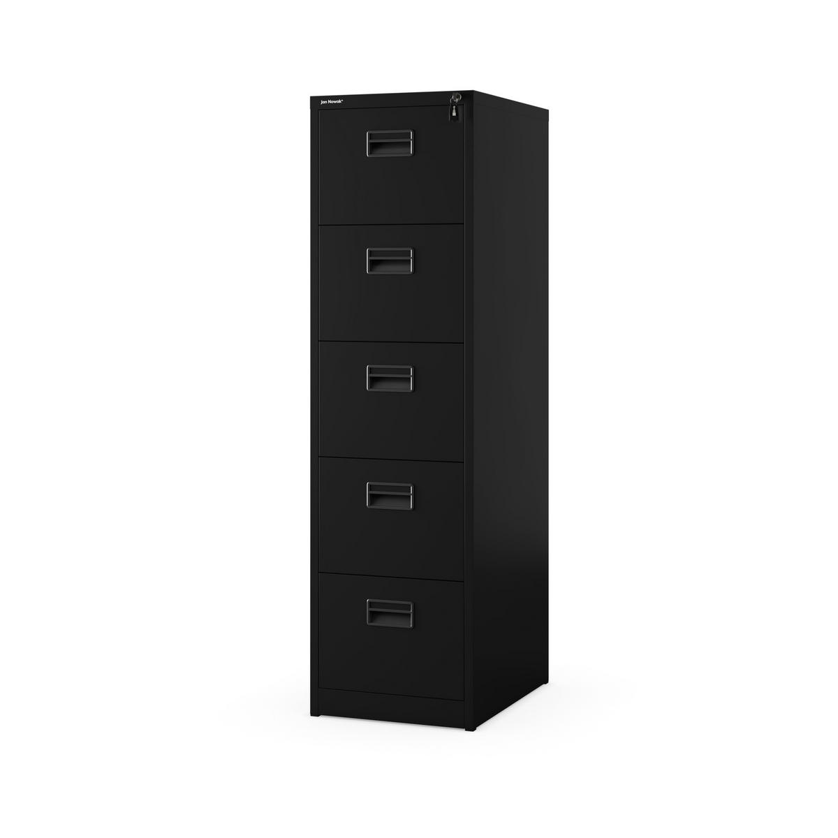 AKTENSCHRANK aus Metall SARA V5 460 x 1625,5 x 600 mm - Schwarz, Metall (46/163/60cm) - Jan Nowak