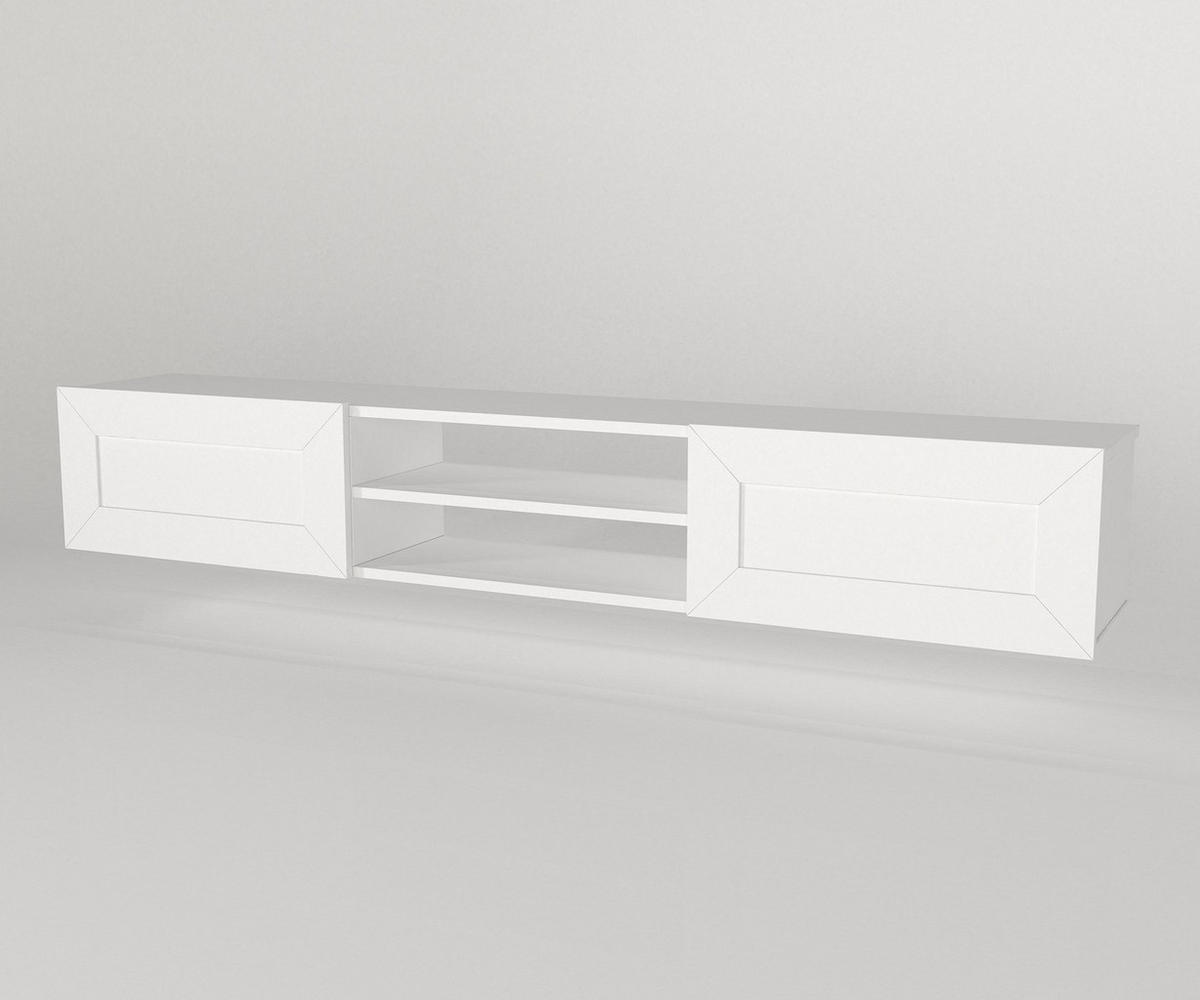 TV-LOWBOARD Hängend Piuma Weiß - Weiß, Holzwerkstoff (180/29.1/29.6cm) - moebel17