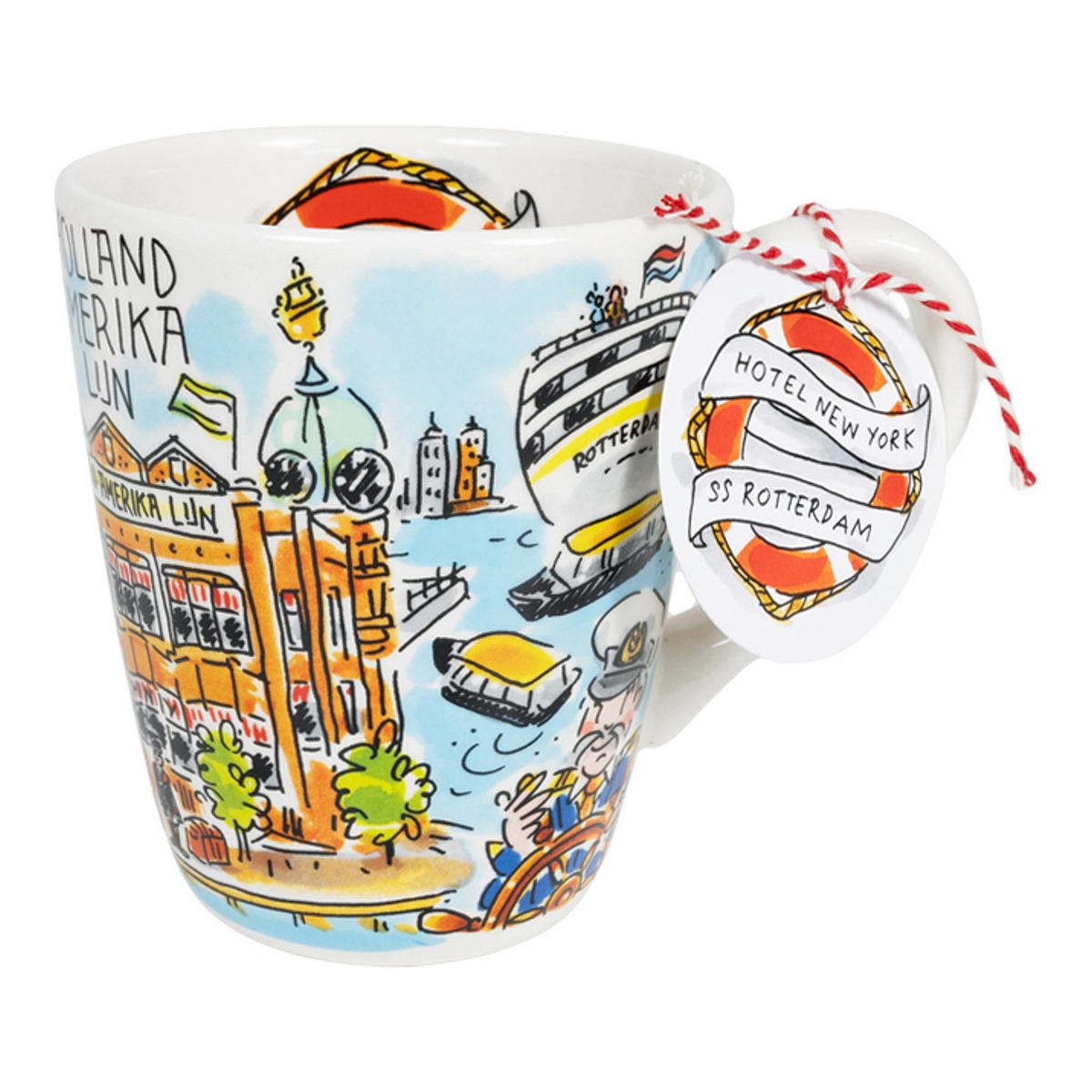BECHER Holland Amerika Linie in Bunt - 350 ml - Multicolor, Keramik (0.35L) - Blond Amsterdam