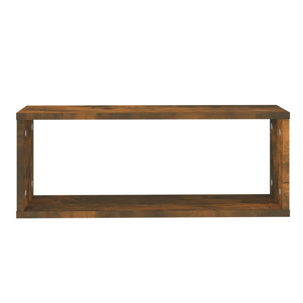 WÜRFELREGALE 2 Stk. Räuchereiche 60x15x23 cm Holzwerkstoff - Braun, Holzwerkstoff (60/23/15cm) - furnicato