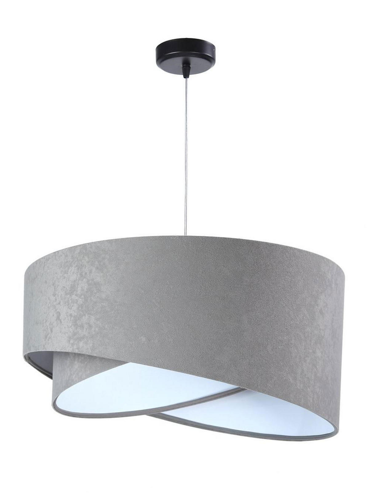 HÄNGELEUCHTE Grau 50/23 cm - Weiß, Kunststoff (50/1.3/23cm) - ONZENO