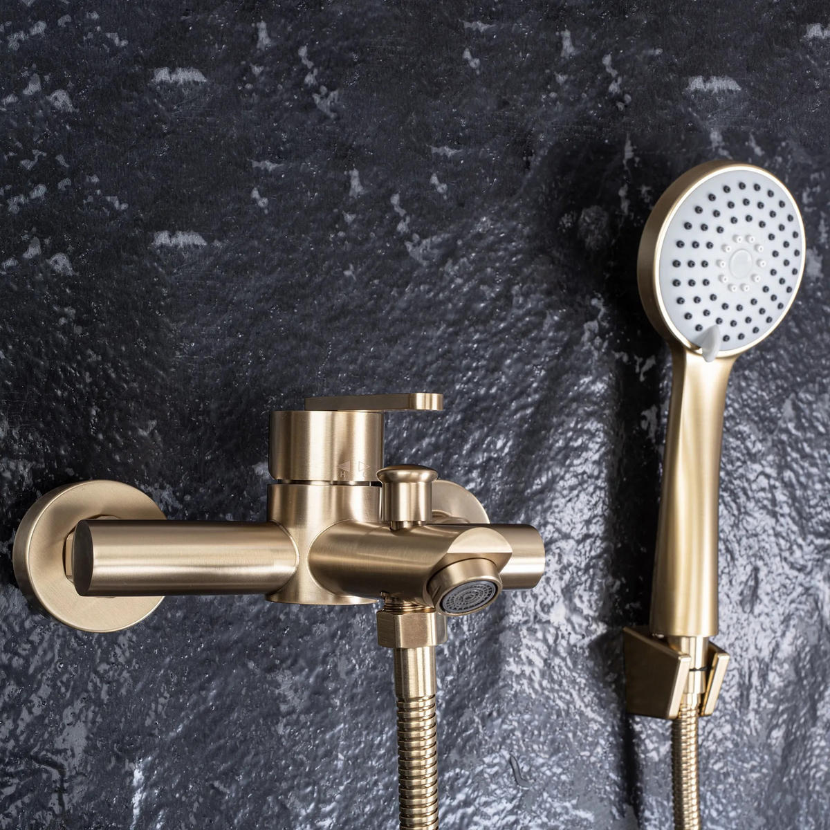 WANNENARMATUR ONTARIO BRUSH GOLD 17,5/15/23,5 cm - Goldfarben, Metall (15/23.5/17.5cm) - REA