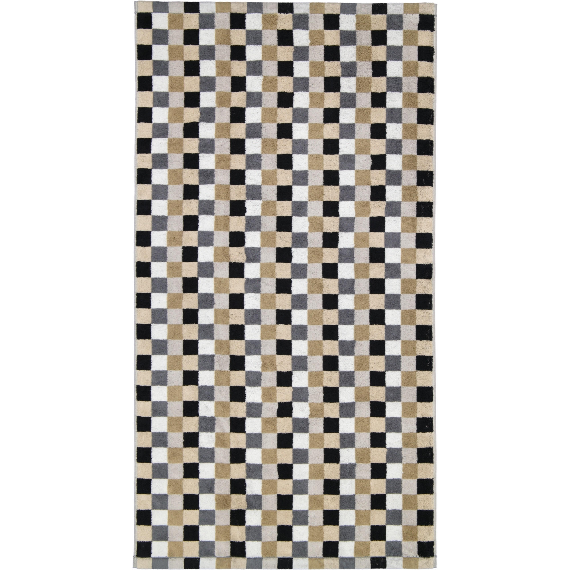 HANDTÜCHER LIFESTYLE KARO 7047 KIESEL - 37 - Grau, Textil (70/140cm) - Cawö