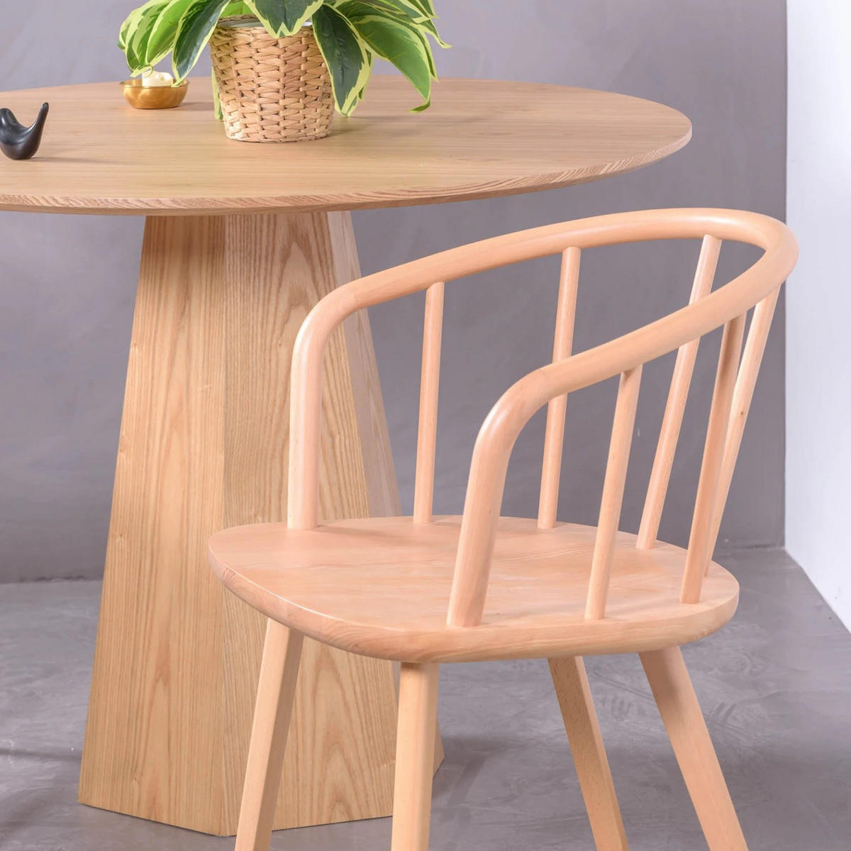 ESSTISCH Rund Eschefarben 100/100/77 cm - Eschefarben, Holz (100/100/77cm) - Nest Dream