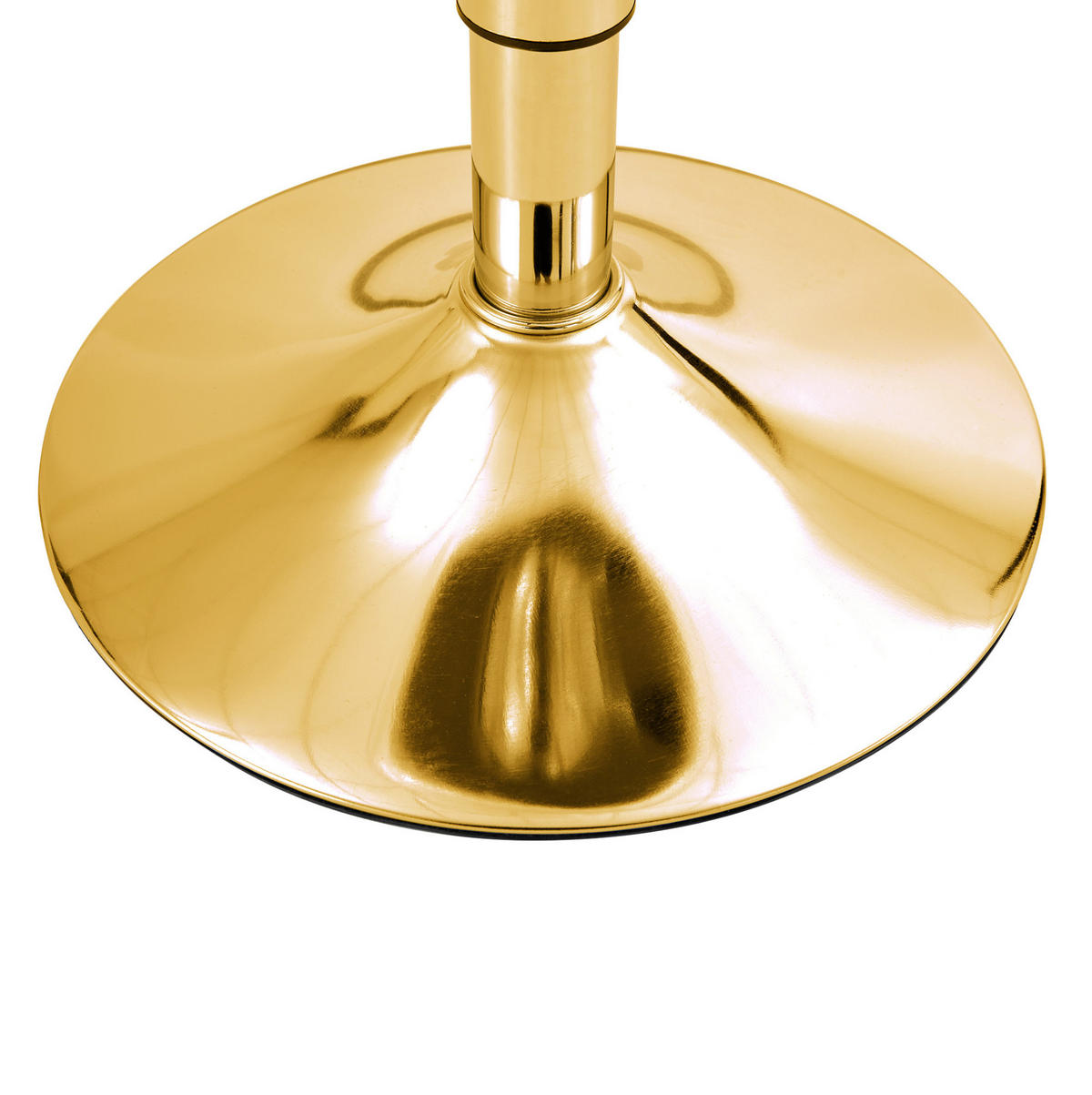 BARHOCKER 2er-Set höhenverstellbar 82-104 cm Gold Transparent - Transparent, Metall (40.5/104/40.5cm) - Meubliv