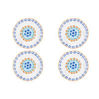 TELLER Napoli Ø27cm - 4er-Set - Zitrusfrucht - Weiß, Keramik (27cm) - Björn