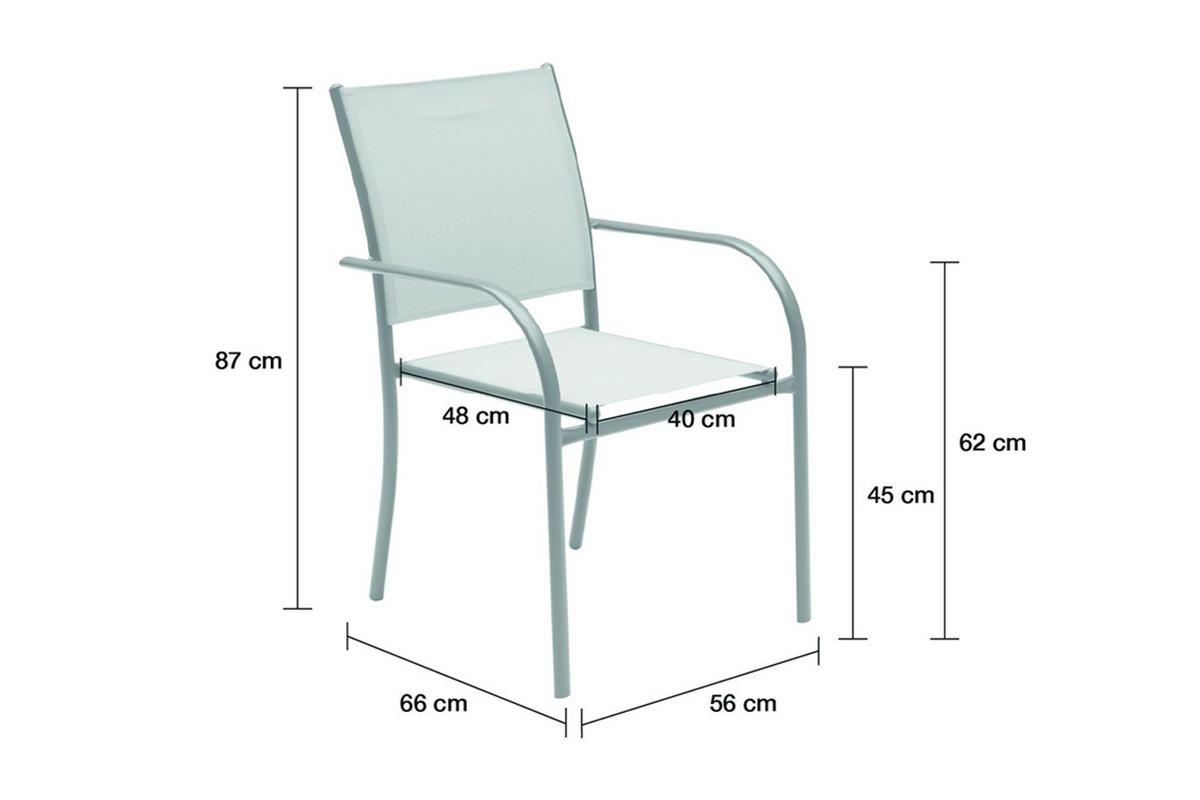 STAPELSTUHL Hartford 66x56x87 cm, Textilen, Rot - Rot, Textil/Metall (56/87/66cm) - dasmöbelwerk