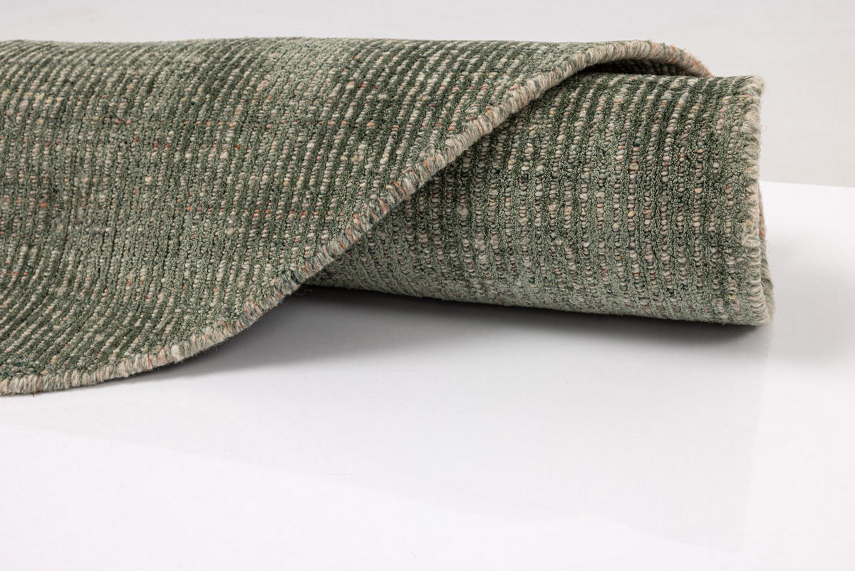 HANDWEBTEPPICH Venus 150x150 cm - Grün, Textil (150/150cm) - THEKO