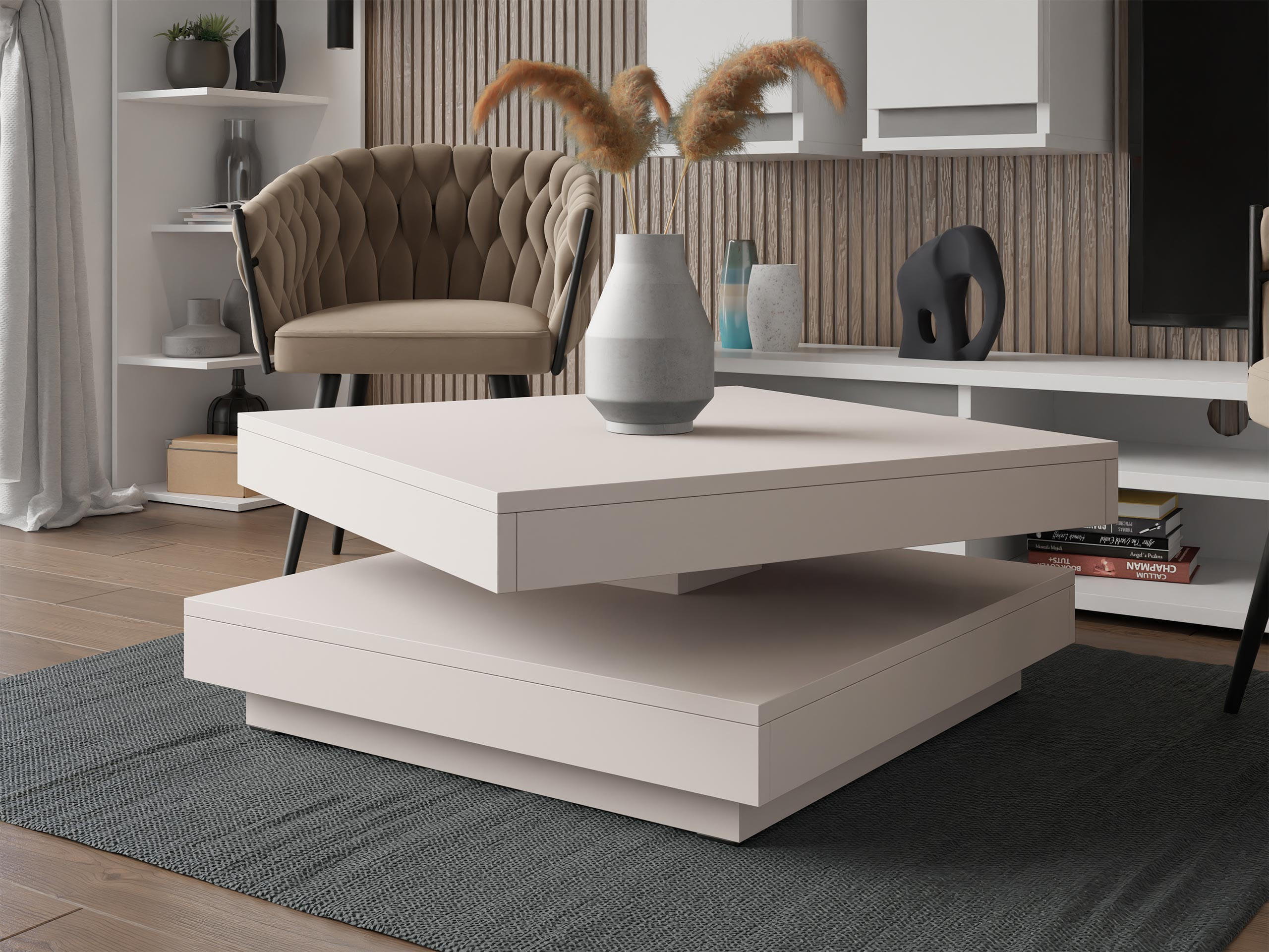 COUCHTISCH Nenani - Kaschmir, Holzwerkstoff (70/70/34cm) - MIRJAN24
