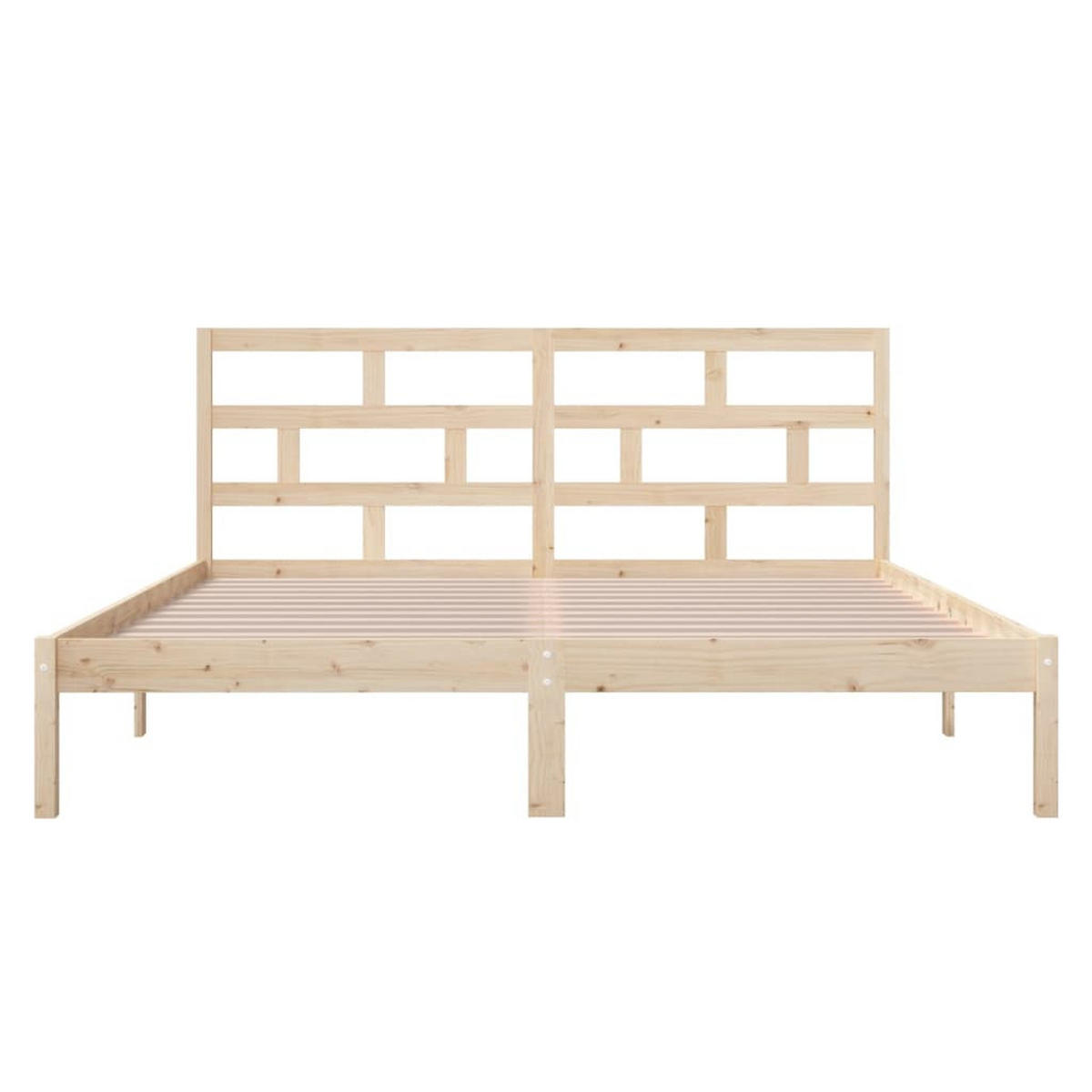 BETT Keen 126/195.5 cm - Braun, Holz (120/190cm) - Nettlife