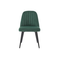 STUHL - 49 cm x 52 cm - Samt, Stoff - Smaragdgrün ELEANA - Grün, Textil (49/81/52cm) - Vente-Unique