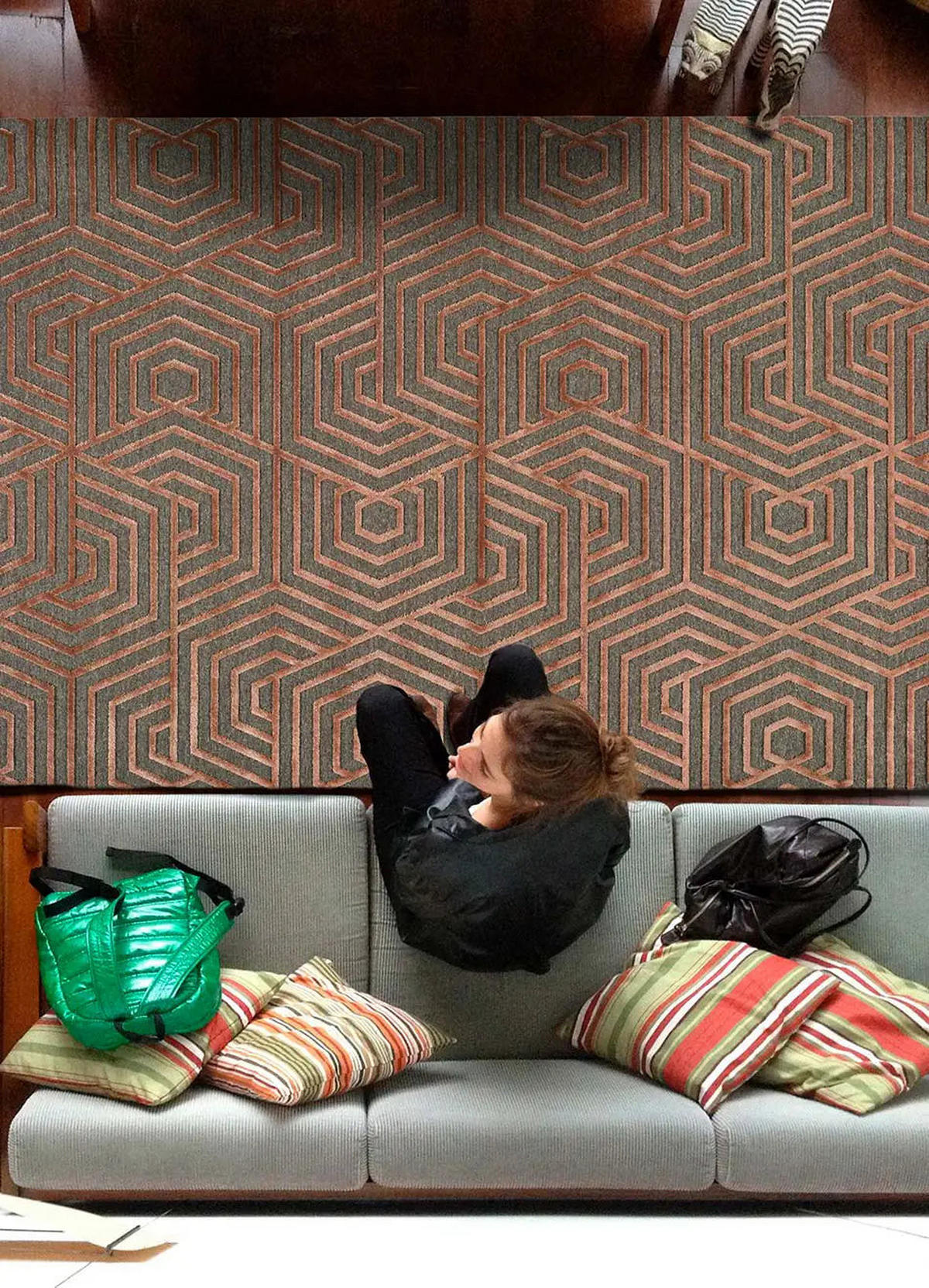 KURZFLORTEPPICH Kupfer Lana 160/230 cm - Dunkelorange, Naturmaterialien/Textil (160/230cm) - Atticgo