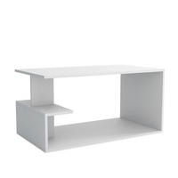 COUCHTISCH RICCARDO 90/50/46 cm Weiß - Weiß, Holzwerkstoff (46/90/50cm) - MASSENO