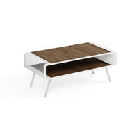 COUCHTISCH TORPE - Wildeiche/Weiß, Holzwerkstoff (60/121/45cm) - Meblini