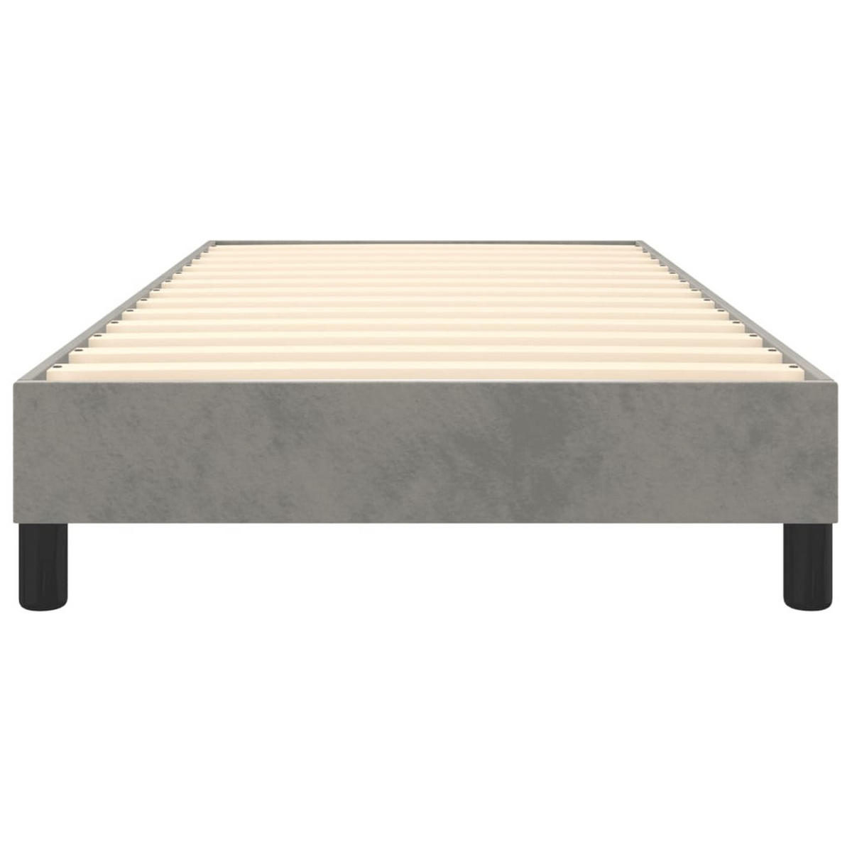 POLSTERBETT Quiring 100/203 cm - Hellgrau, Holzwerkstoff (100/200cm) - Nettlife