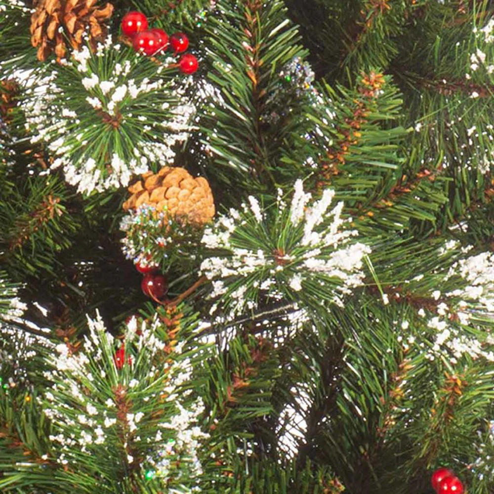 WEIHNACHTSBAUM mit Beleuchtung, 120 cm - Grün, Kunststoff (55/120cm)
