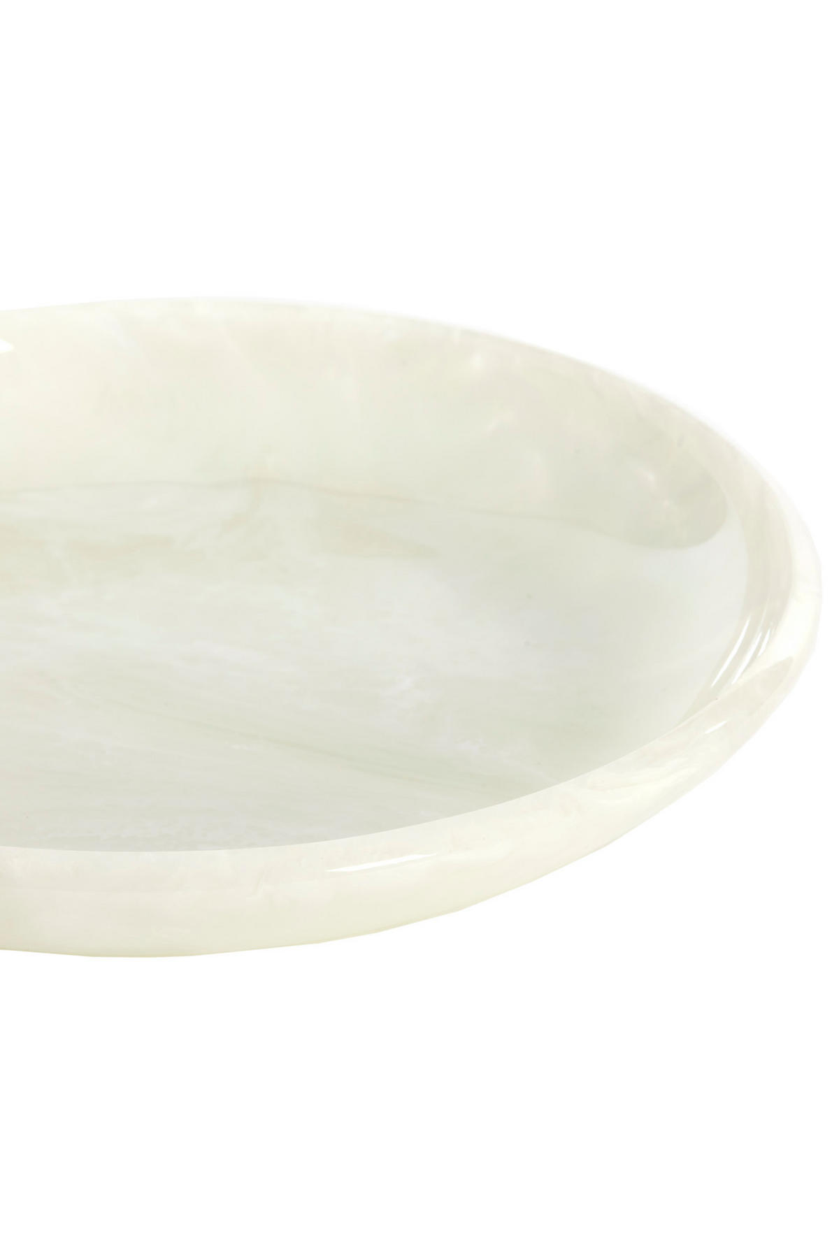 SCHALE Belawan Weiß Ø44/4 cm - Beige, Kunststoff (44/4cm) - Light & Living