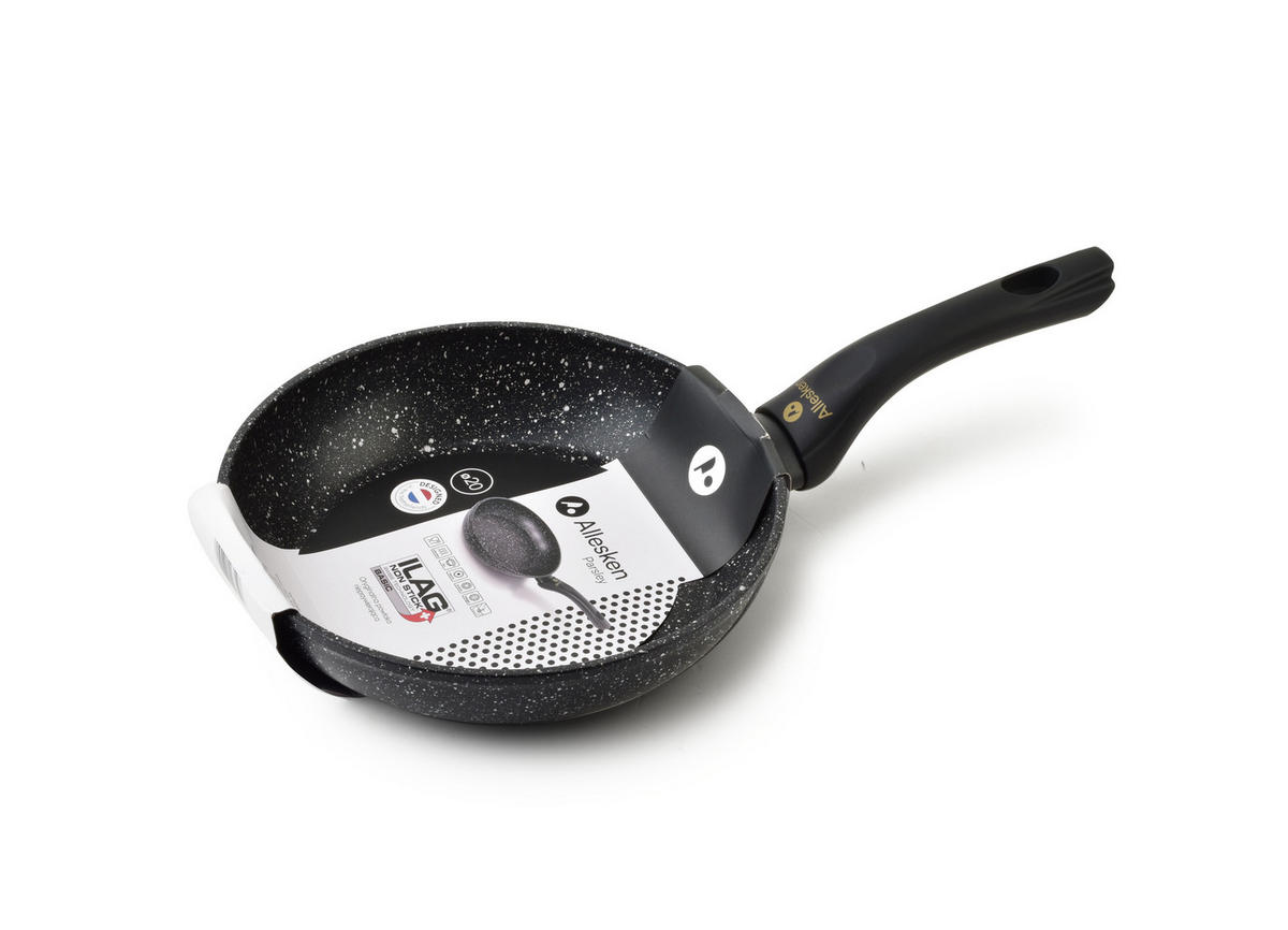PFANNE Parsley Schwarz 20/36/4.5 cm Metall - Schwarz, Metall (20cm) - Mondex