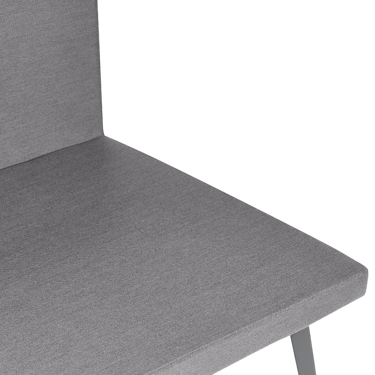 GARTENSOFA 4-Sitzer grau modular Loretello - Grau, Textil (320/70/76cm) - Beliani
