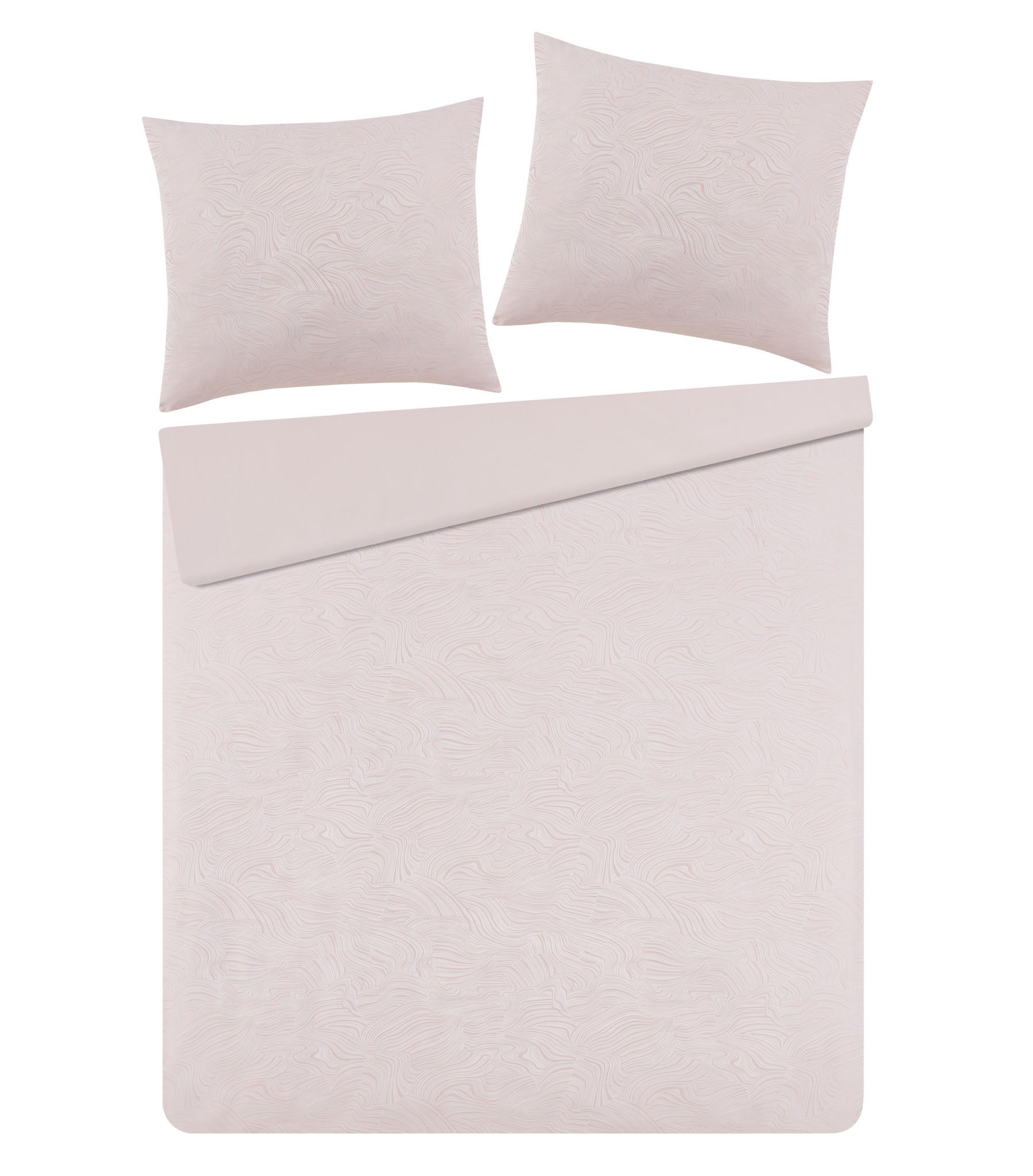 BETTWÄSCHE Linno - Hellrosa, Textil (160/200cm) - home&you