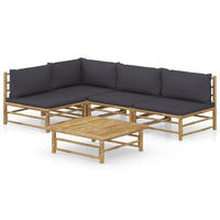 GARTENSET Revelli 5-teilig - Grau, Naturmaterialien - Nettlife