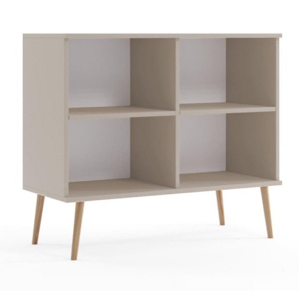 KOMMODE Kaschmir Boho Mit Regalen Auf Hohen Beinen - Beige, Holzwerkstoff (100/85/42cm) - Sepro Meble