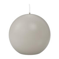 KUGELKERZEN Zinn Grau Ø 80 mm, 6 Stück - Hellgrau, Paraffin (8/8/8cm) - Wiedemann Kerzen