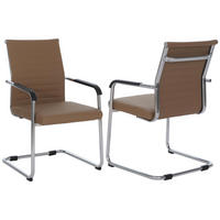 BESUCHERSTUHL Hellbraun - Hellbraun, Kunststoff (56/87/59cm) - MCW