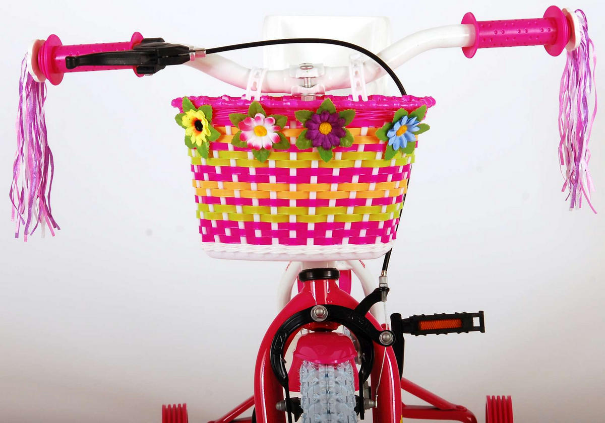 KINDERFAHRRAD Ashley - Mädchen - 14 Zoll - Rücktritt + Handbremse - Weiß - Weiß, Metall (54cm) - TPFSports