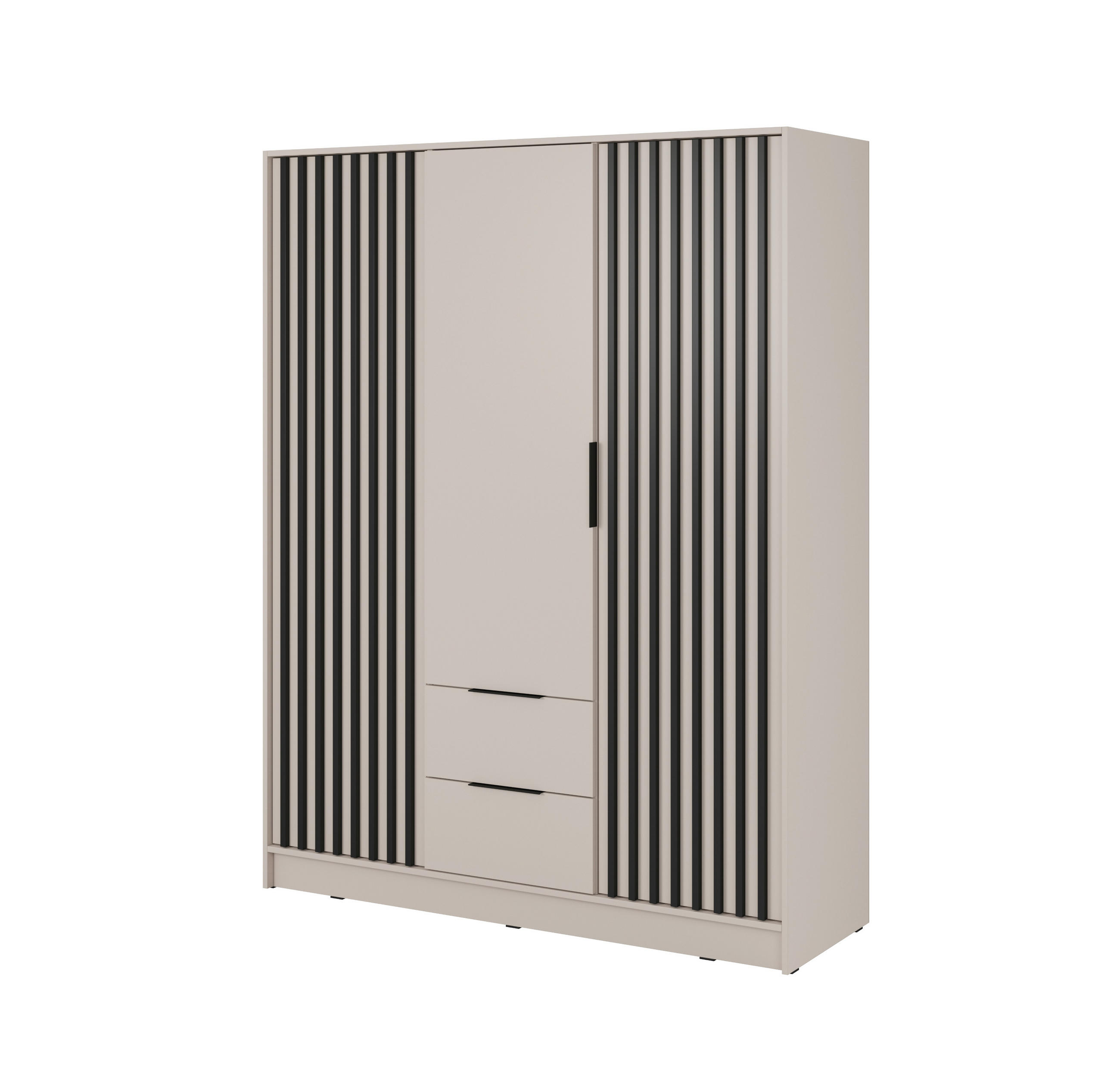 Masseno Drehtürenschrank Kaschmir 155x200x51 cm