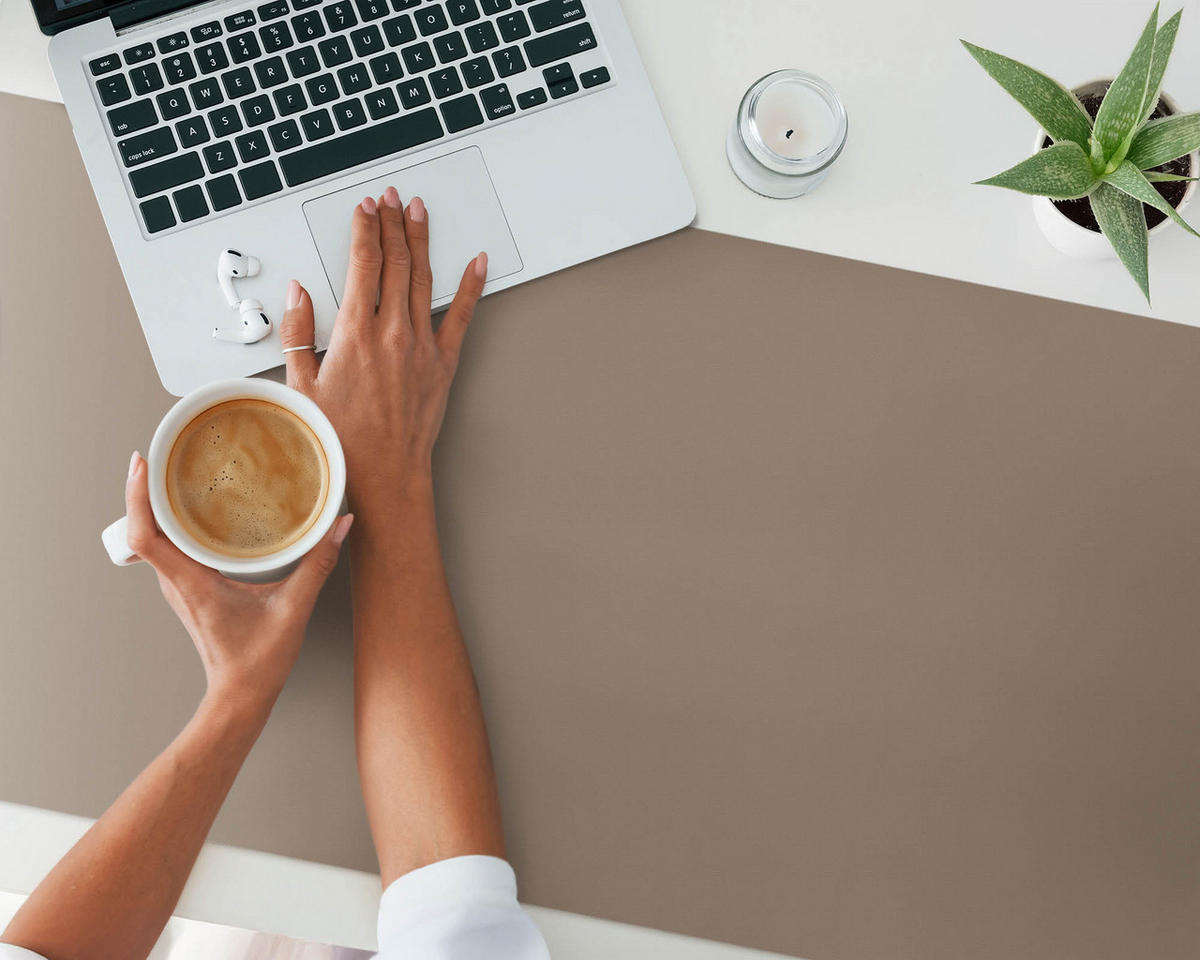 SCHREIBTISCHUNTERLAGE 120x60 cm Braun - Walnussfarben, Kunststoff (1.6/120/60cm) - Wallfluent