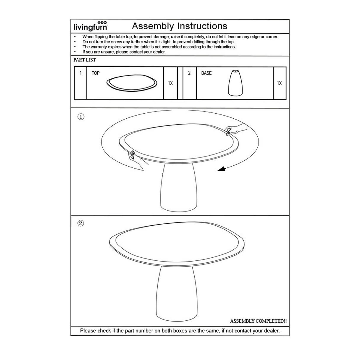 ESSZIMMERTISCH Marron Braun 140/120/76 cm - Dunkelbraun, Holz (140/120/76cm) - Livingfurn