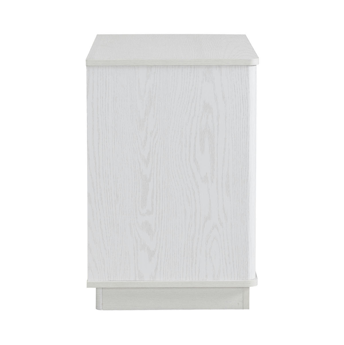 SCHUHSCHRANK 60/40/61 cm Weiß in Holzoptik aus MDF mit 2 Türen und offenem Fach - Weiß, Holzwerkstoff (60/61/40cm) - OKWISH