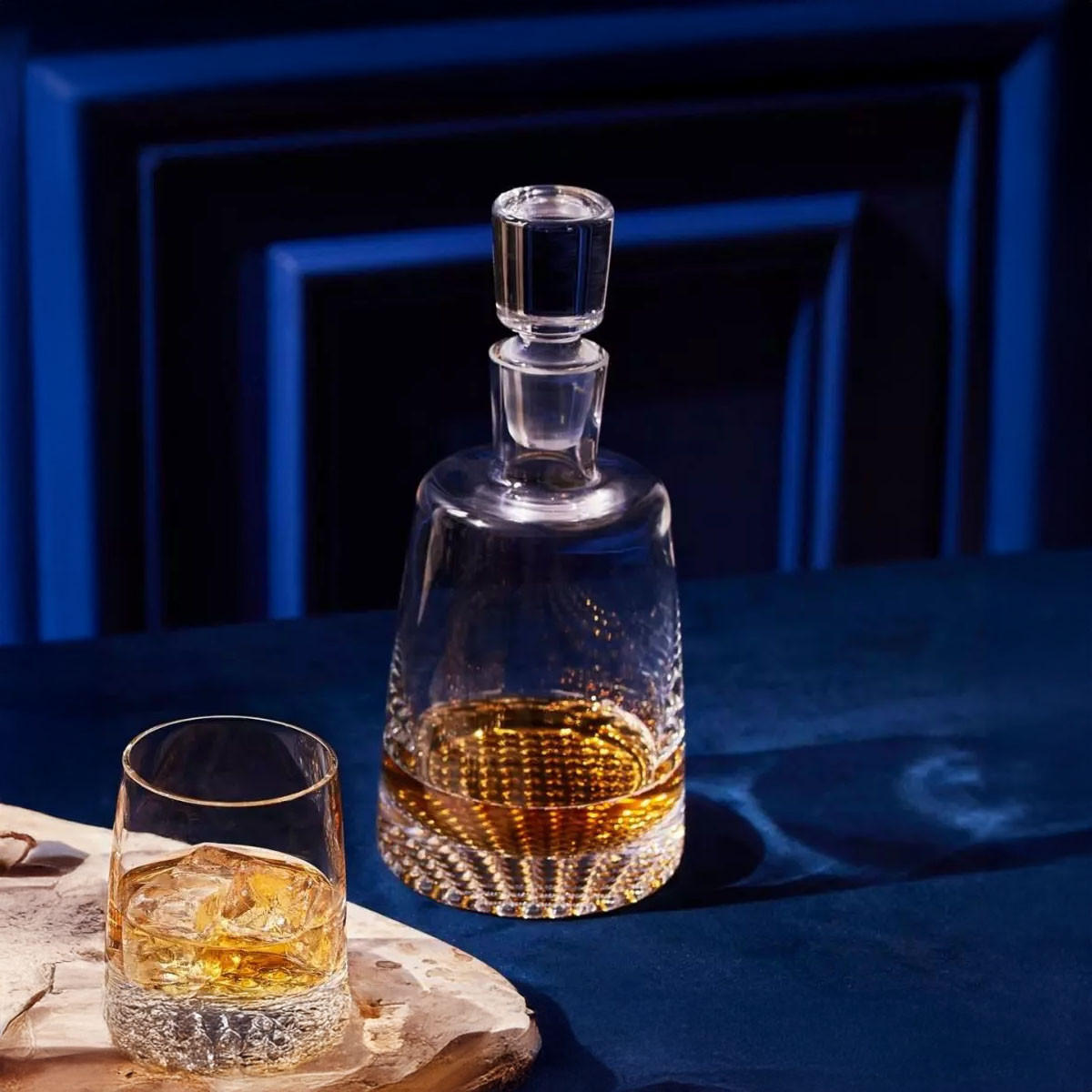 WHISKYKARAFFE FJORD, 950 ML, HANDGEFERTIGT - Transparent, Glas (0.95L) - Krosno Glass